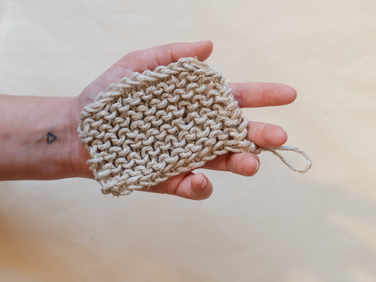 Eponge rugueuse en lin